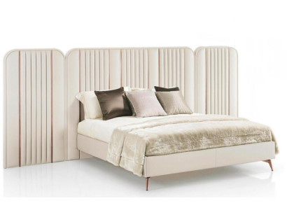 Bedroom Double bed Beiges Bed frame Kingsize Bed Luxury Furniture