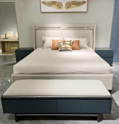 Bedroom Set Luxury Furniture Bed Bedside tables Double beds Bed frame