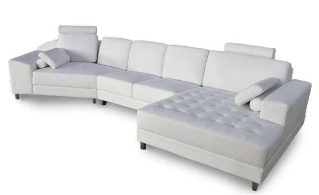 Luxury Corner sofa L-shape White Upholstery Furniture Seat Living room Corner Sofa new
