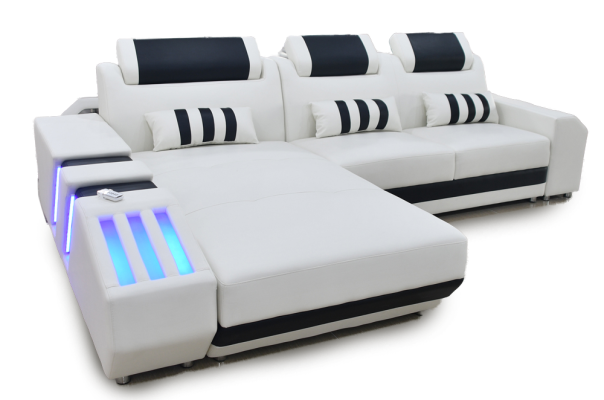 Corner sofa Corner suite Sofa Upholstery Seat Living landscape Suite L-shape