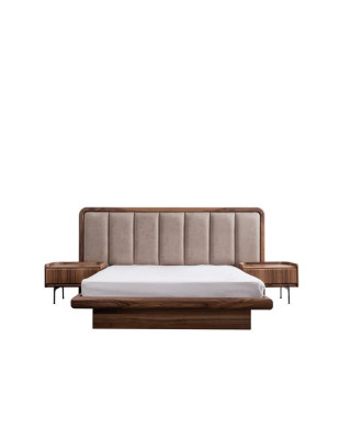 Modern Bedroom Bed Wooden bed Luxury Designer Furniture Bed frame