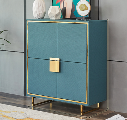 Modern Sideboard Blue Living room Chest of drawers Luxury Shelves Furniture new