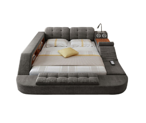 Design Bed Upholstery Beds Hotel Massage Function Multifunction Shelf