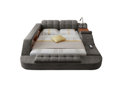 Design Bed Upholstery Beds Hotel Massage Function Multifunction Shelf