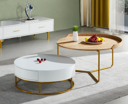 Tables Set Coffee tables Coffee table Side table Design Living room 2-piece
