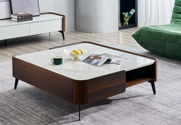 Luxury Italy Coffee Living room Table Real Wood Designer Tables Furniture