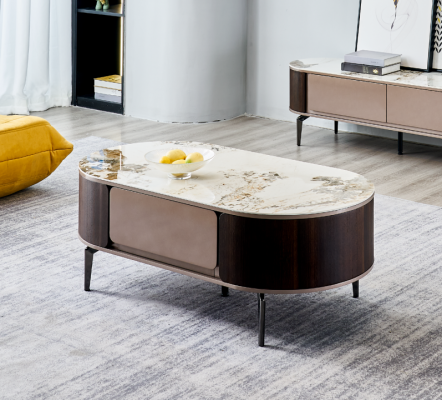 Designer Brauner Coffee table Living room Wood Furniture Side table new