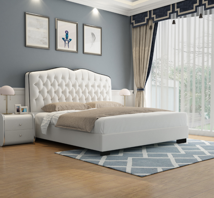 Chesterfield Bed Upholstered bed Double bed Beds Designer Luxury Bed new