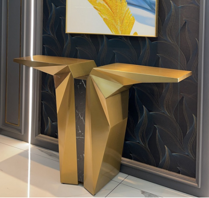 Wood Modern Furniture Console table Gold Table Style Design Console new