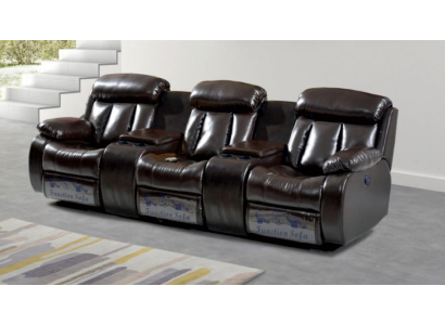 Elaborate Living room Sofa 3 Seater Living room Furniture Deluxe Sofa Brown