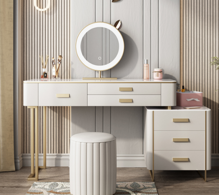 Bedroom Dressing table Dressing table Cosmetic table Mirror drawers