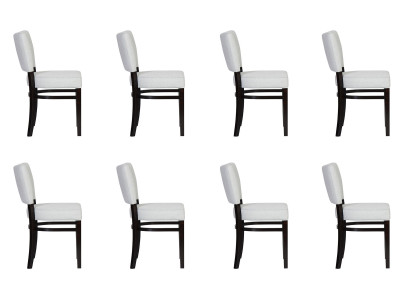 8x Dining room Chairs Chair Armchair Set Lounge Club with Armrests Luxury