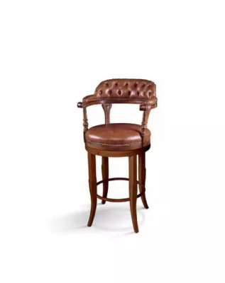 Chesterfield Bar Stool Chairs Chair Armchair Bar Recliner Luxury Upholstery