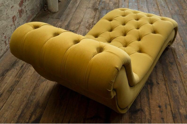 Chesterfield Chaise Longues Sofa Lounger Chaise Club Relax Loungers Leather