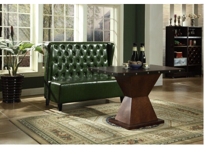 Chesterfield Sofa Stool Couch Bench seat Green Waiting Room Living room Office Sofas new