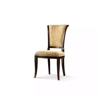 Design Textile Luxury Armchair Chair without Armrest Dining room chair Beige
