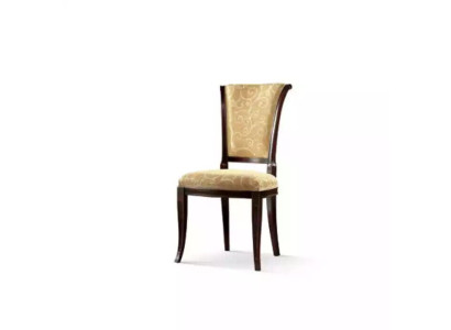 Design Textile Luxury Armchair Chair without Armrest Dining room chair Beige