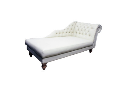 LUTON II Chesterfield Chaise Longues Chaise Lounger Sofa Ottoman Leather Textile