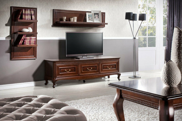 Dining table Table Tables Real wood wooden table Classic r Baroque Style Dining room V-3