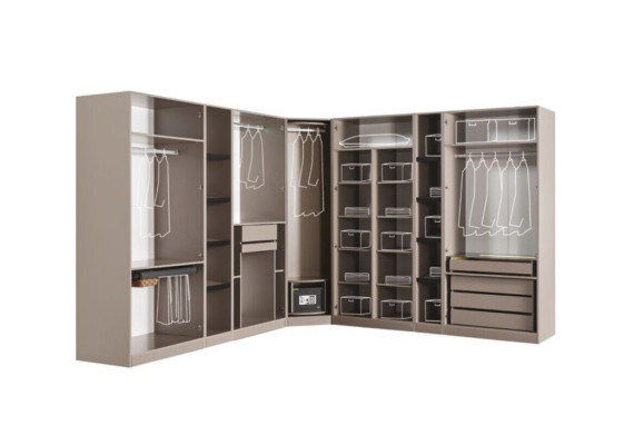 Configure walk-in cabinets Bedroom Wardrobe Loft Furniture corner cabinet