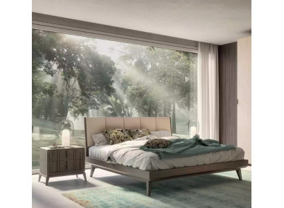 Bedroom Set Bed 2x Bedside tables Design Luxury new 3-piece Modern Beds