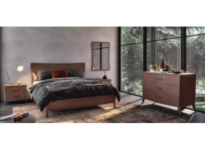 Bedroom Set Bed 2x Bedside tables Chest of drawers Design Luxury Furniture 4pcs