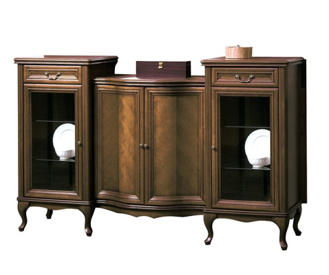 Classic XXL Chest of drawers Sideboard Wood Antique Style Wardrobe Display case
