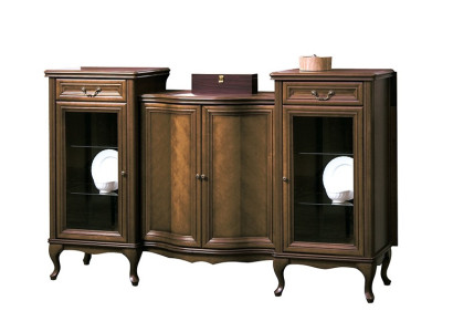 Classic XXL Chest of drawers Sideboard Wood Antique Style Wardrobe Display case