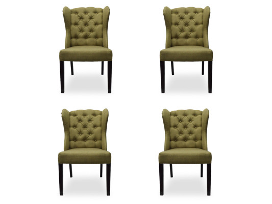4x Design Upholstery Seat Chairs Chair See Suite Armchair Lounge Club Set