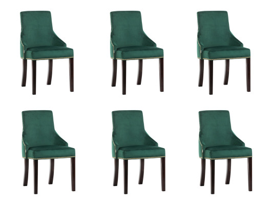6x Design Upholstery Seat Chairs Modern Look Suite Armchair Lounge Club Set