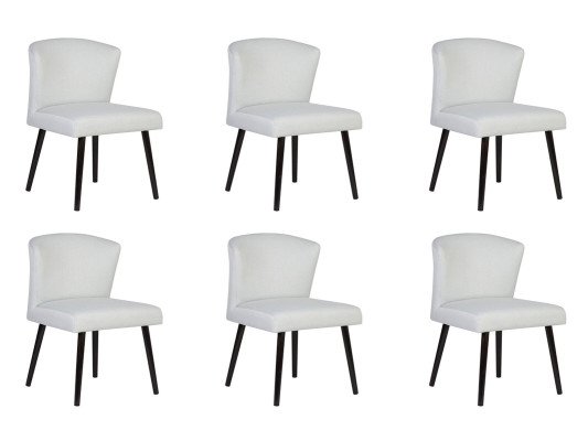 6x Leather Upholstery Seat Chairs Lehn Chair Design Lounge Club Armchair Suite new