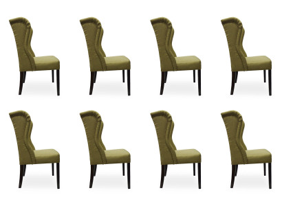 8x Design Upholstery Seat Chairs Chair See Suite Armchair Lounge Club Set