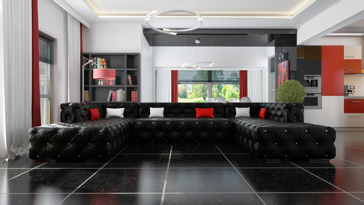 Corner sofa Chesterfield Living landscape Luxury Designer Sofa Couch Upholstery Corner sofa