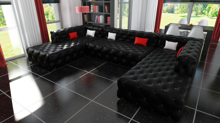 Corner sofa Chesterfield Living landscape Luxury Designer Sofa Couch Upholstery Corner sofa