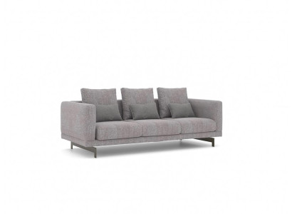 Gray Sofa Three Seater Couch Living room Modern Design Luxury Upholstered furniture