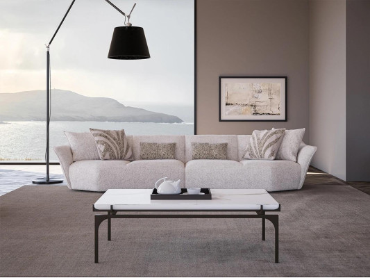 Four-seater Modern Sofa Couch Upholstered furniture Living room Textile Furnishings new