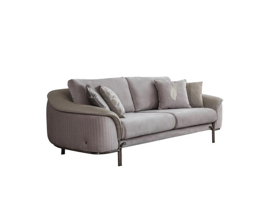 Luxury Gray Furniture Three Seater Sofa Living room Couch Fabric Sofa new upholstered sofa
