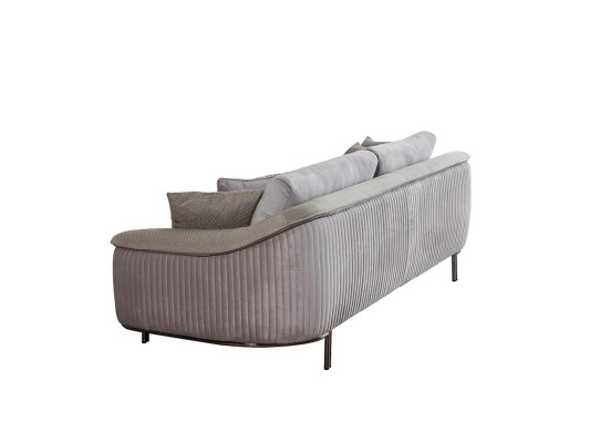 Luxury Gray Furniture Three Seater Sofa Living room Couch Fabric Sofa new upholstered sofa