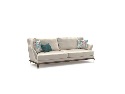 Living room Modern Three Seater White Sofa Couch Design Furnishings Upholstered furniture