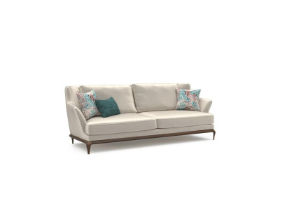 Living room Modern Three Seater White Sofa Couch Design Furnishings Upholstered furniture