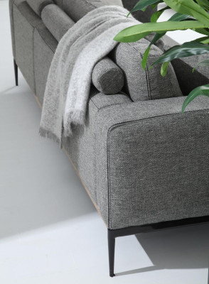 Sofa set 3 Seater Armchair Three Seater Fabric Sofas Modern Design Gray