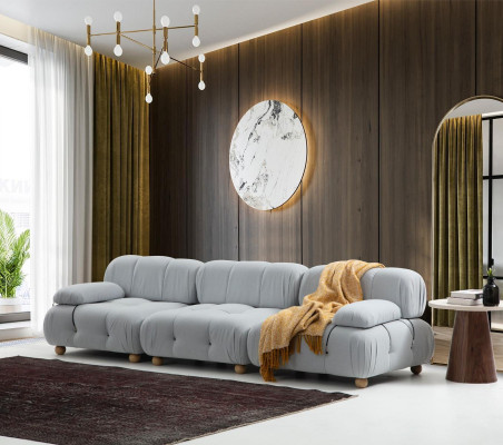 Sofa 3 Seater Three Seater Modern Fabric Gray Sofas Design Living room new