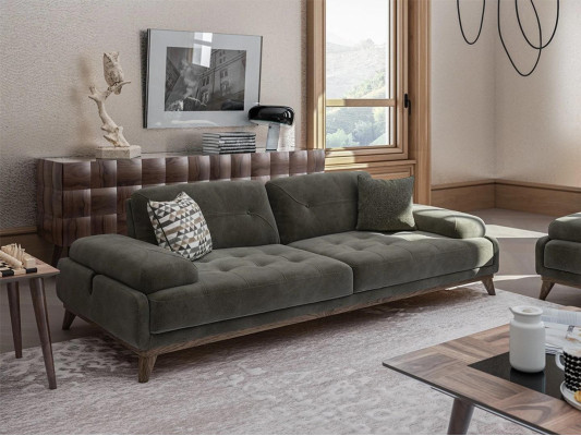 Luxury Upholstered furniture Sofa Three Seater Couch Living room Furnishings Upholstery Fabric