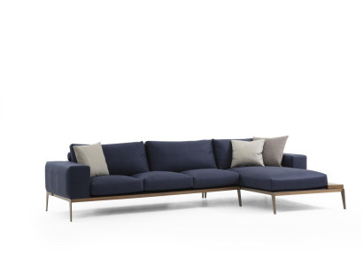 Corner sofa L-shape Sofa Living room Gray Modern Fabric Sofas Seater Design