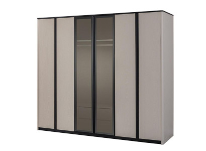 Wardrobe Wardrobe Wardrobe Modern Wooden Cabinet Gray