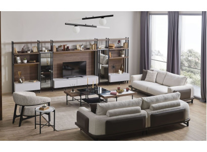 Sofa set 331 Seater 3х Coffee tables Luxury Designer Living room Set