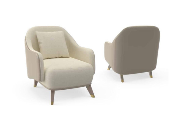 Armchair 1 Seater Upholstery Sofas Design Luxury Textile Couch White Sofa new
