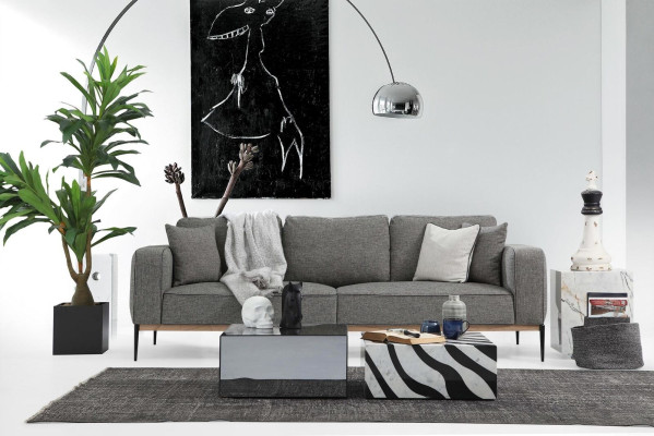 Sofa set 431 Seater Sofa Modern Fabric Set Gray Group Living room