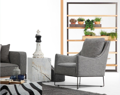 Sofa set 431 Seater Sofa Modern Fabric Set Gray Group Living room