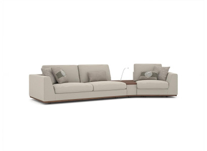 new Textile Furniture Upholstered furniture Three Seater Sofa Couch Design Furnishings